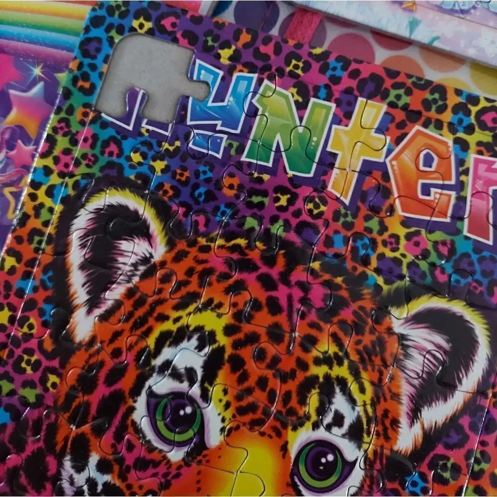 Lisa Frank 2016 Unicorn Trifold Folder School Binder Y2K Puzzles Coloring Book